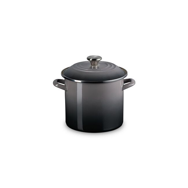 Enamel Steel Stockpot - Oyster 10Qt
