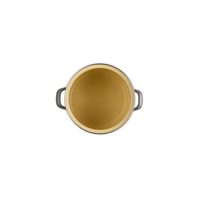 Enamel Steel Stockpot - Oyster 10Qt