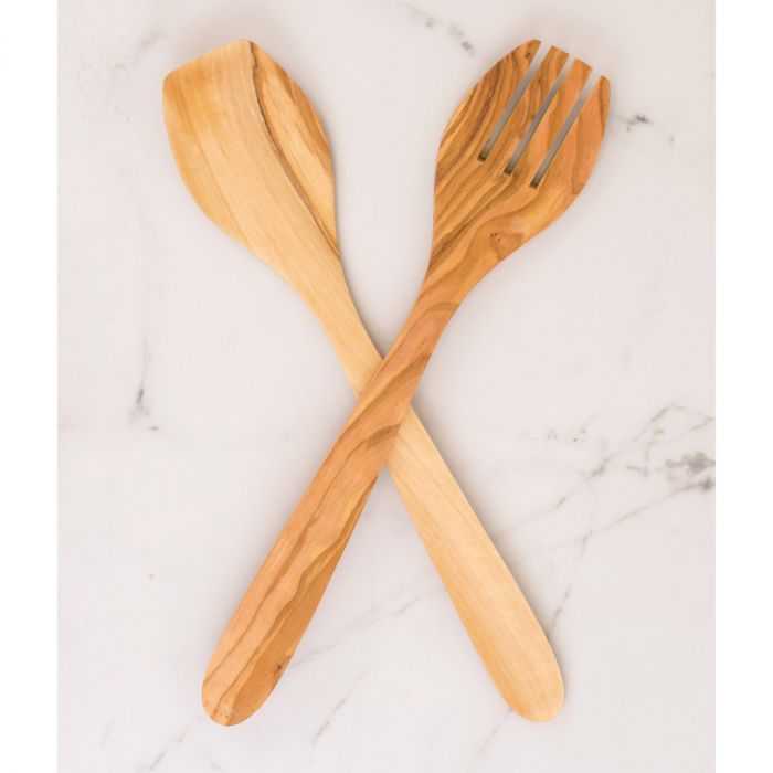 Olivewood Salad Set
