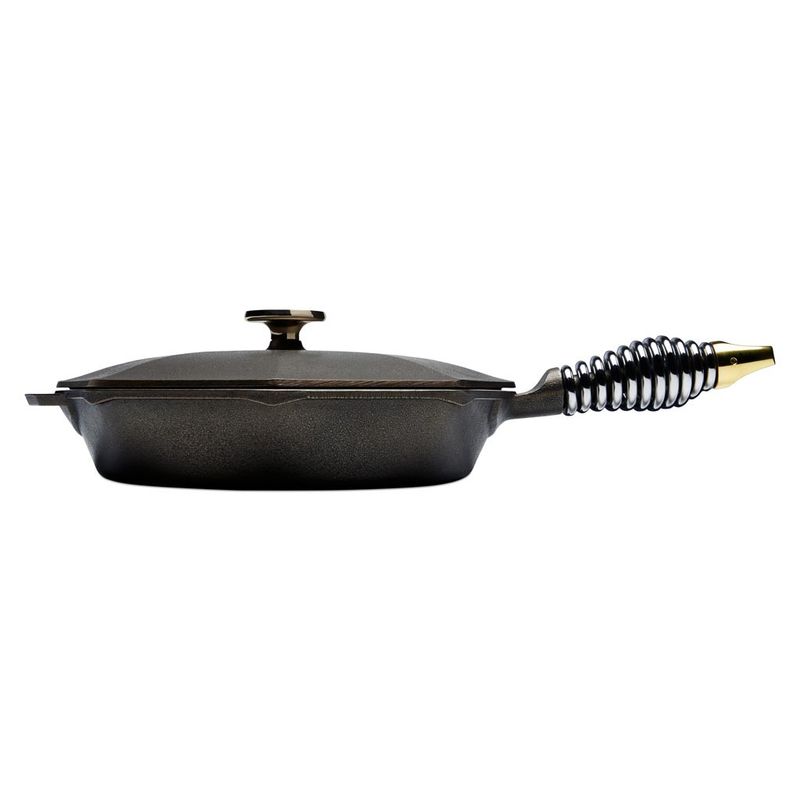 10" Assembled Cast-Iron Skillet w/lid