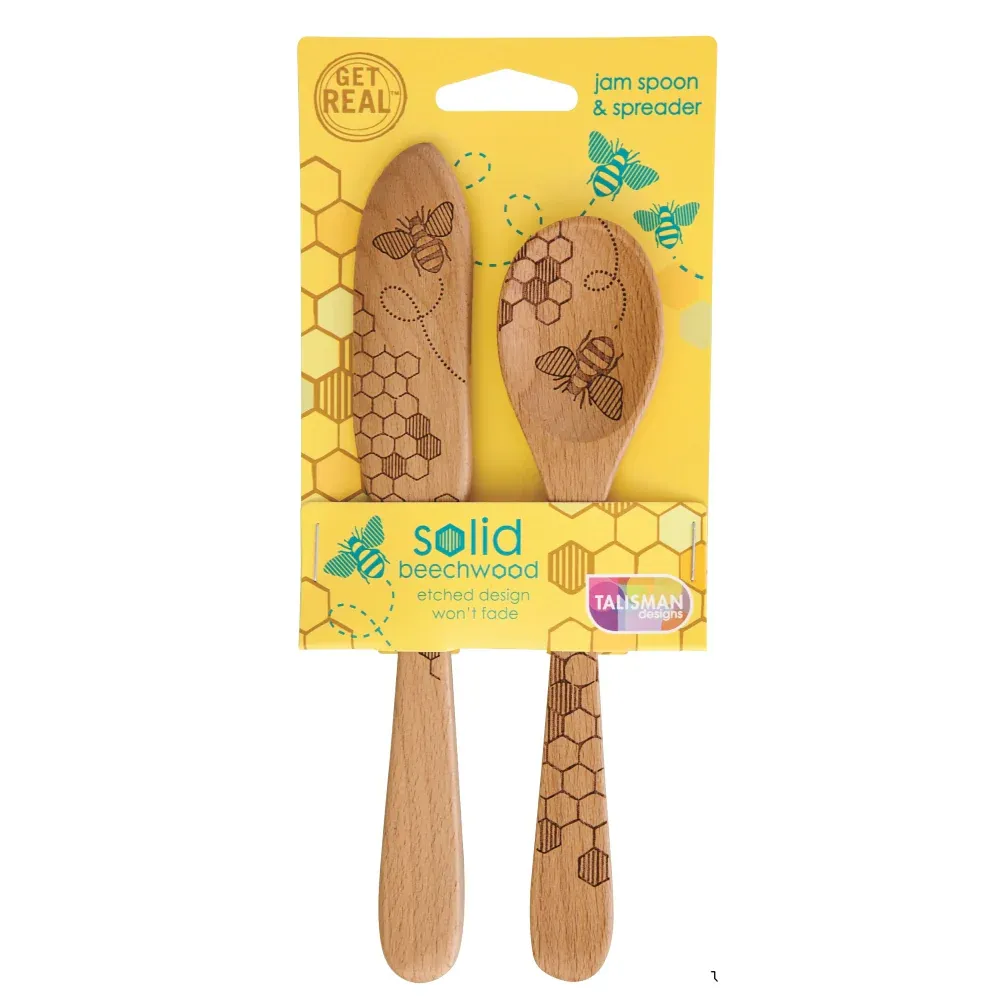 Jam Spoon/Spreader Set - Honey Bee