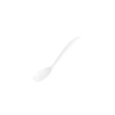 Melamine Mini Slotted Spoon 7 1/2" White