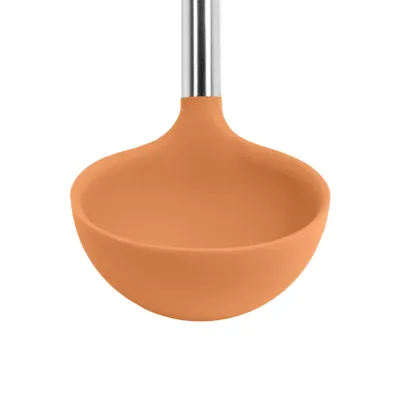 Silicone Ladle SS Handle Apricot