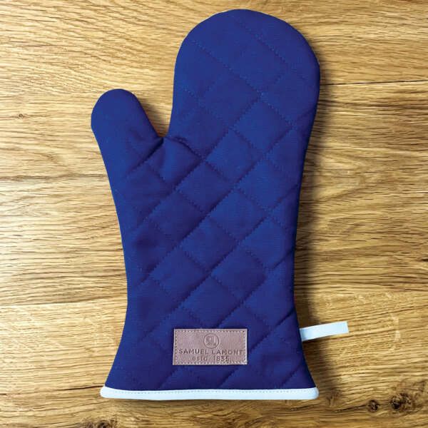 Canvas Oven Glove Navy Blue