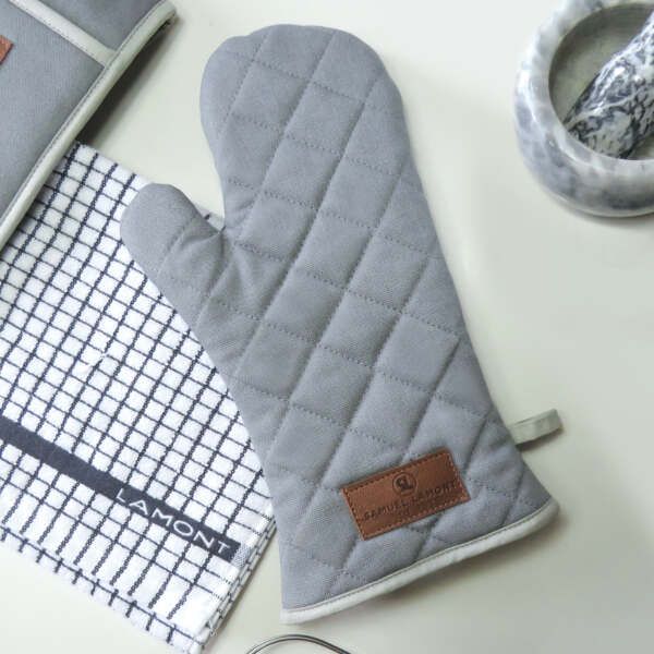 Canvas Oven Glove Grey