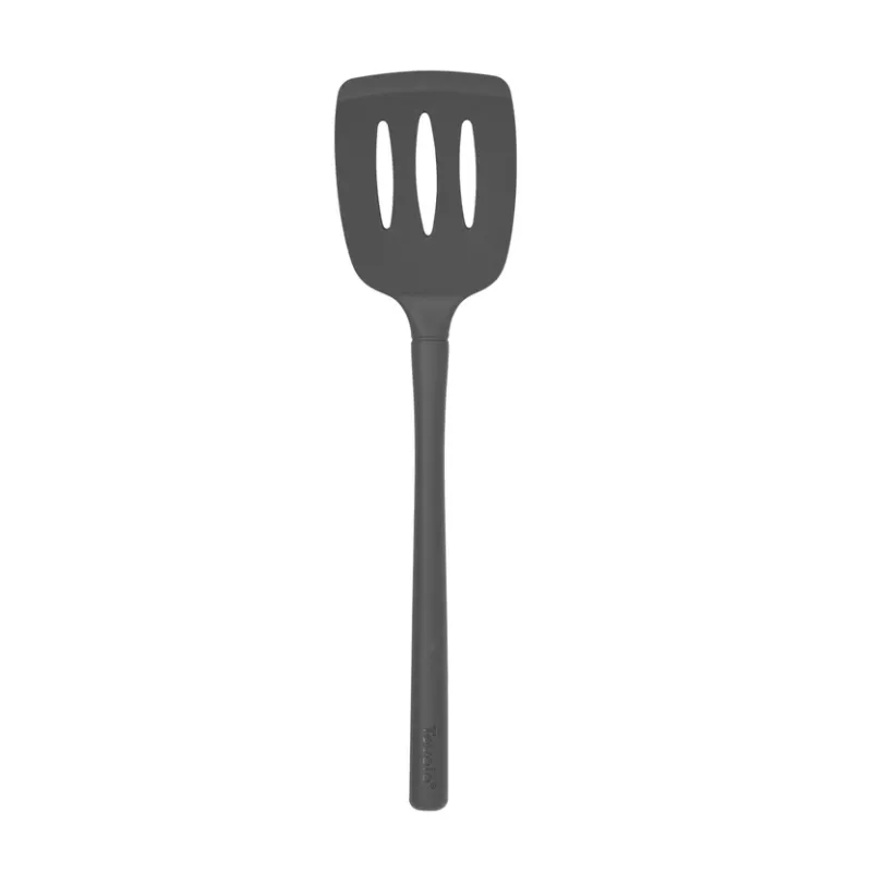 All-Silicone Slotted Turner - Charcoal
