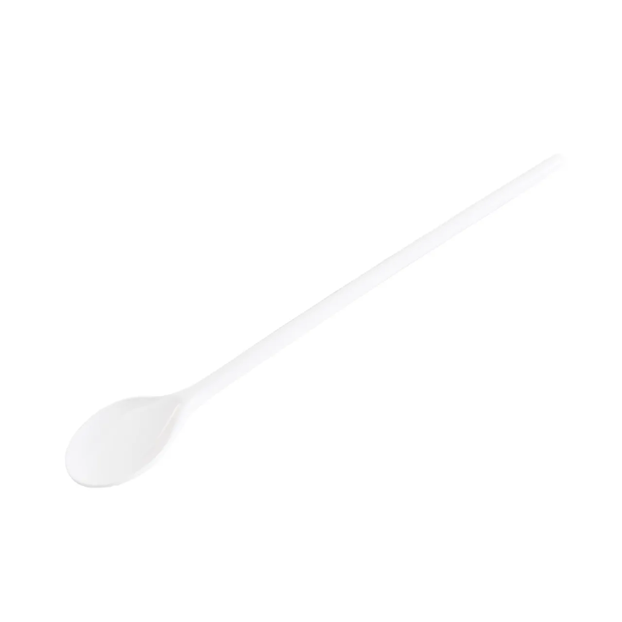 Melamine Round Spoon 12" White