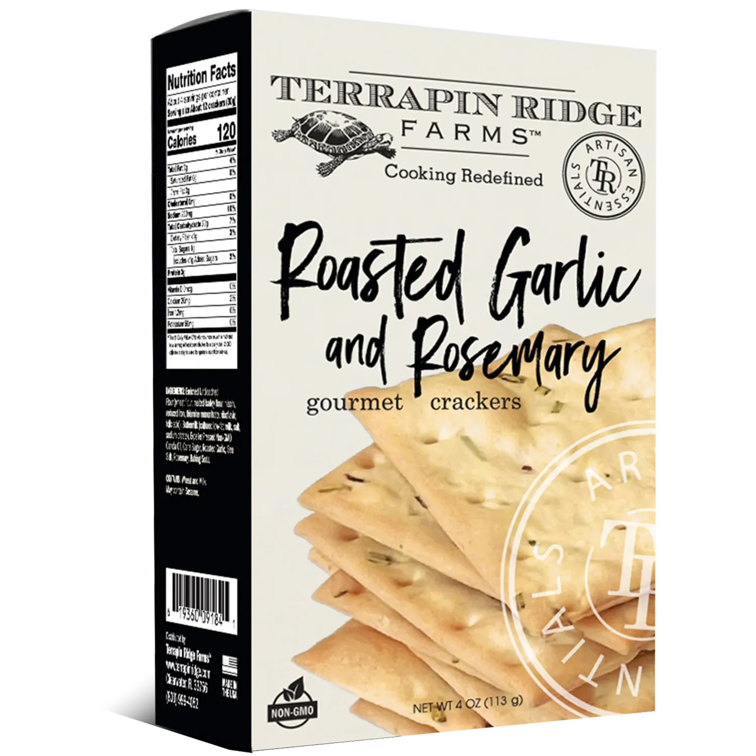 Roasted Garlic &amp; Rosemary Crackers