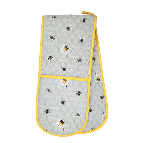 Bee Happy Double Oven Glove
