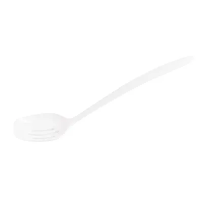 Melamine Slotted Spoon 12" White