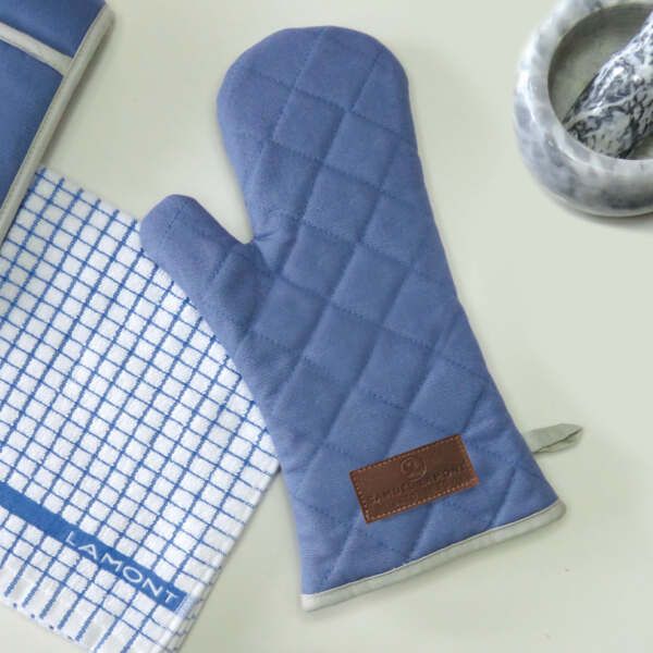 Canvas Oven Glove Cornflower