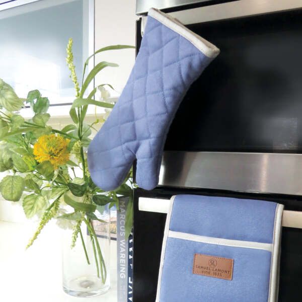 Canvas Oven Glove Cornflower