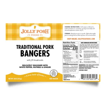 Jolly Posh Pork Bangers