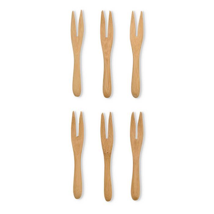 Bamboo Reusable Mini Forks