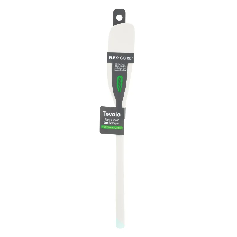 Flex-Core Silicone Jar Scraper - White