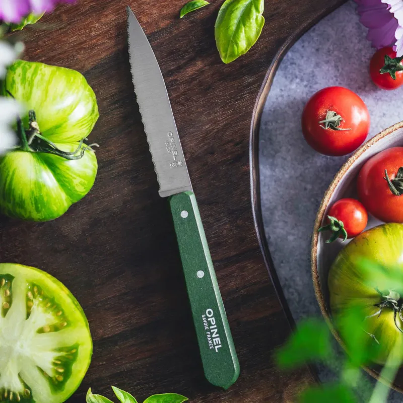 n113 Serrated Paring - Dark Green