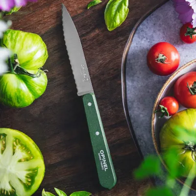 n113 Serrated Paring - Dark Green