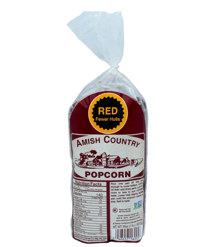 Amish Country 1LB Red Popcorn