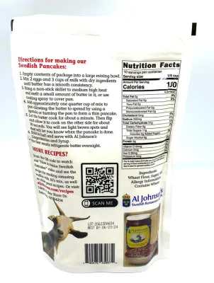 Al Johnson Swedish Pancake Mix 14oz.