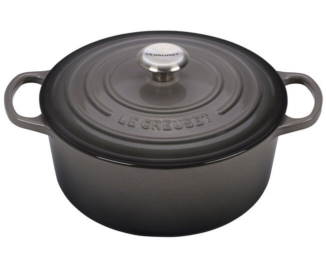 Signature Round Dutch Oven - Oyster 5.5 qt
