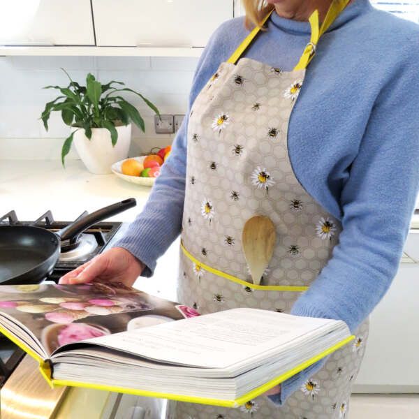 Bee Happy Cotton Bib Apron