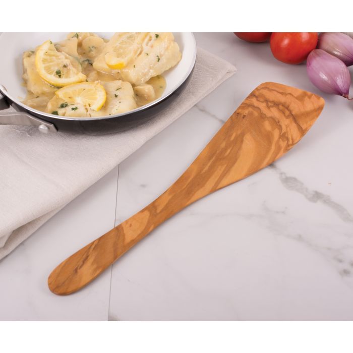 OliveWood Spatula, Wide, 12-1/2"