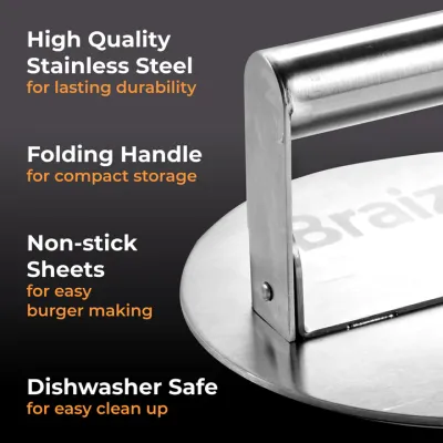 Burger Press w/Folding Handle