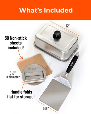 Burger Press Set w/Dome