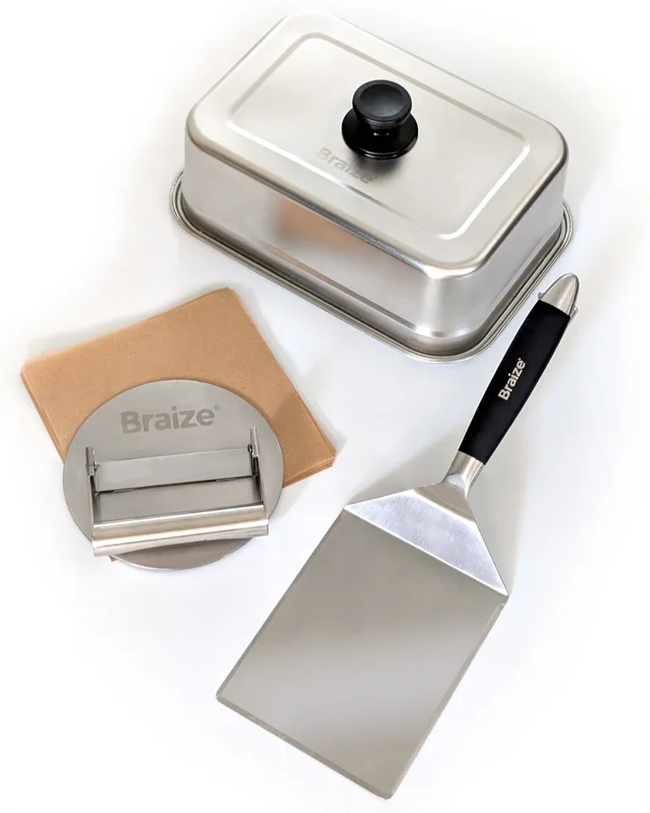 Burger Press Set w/Dome