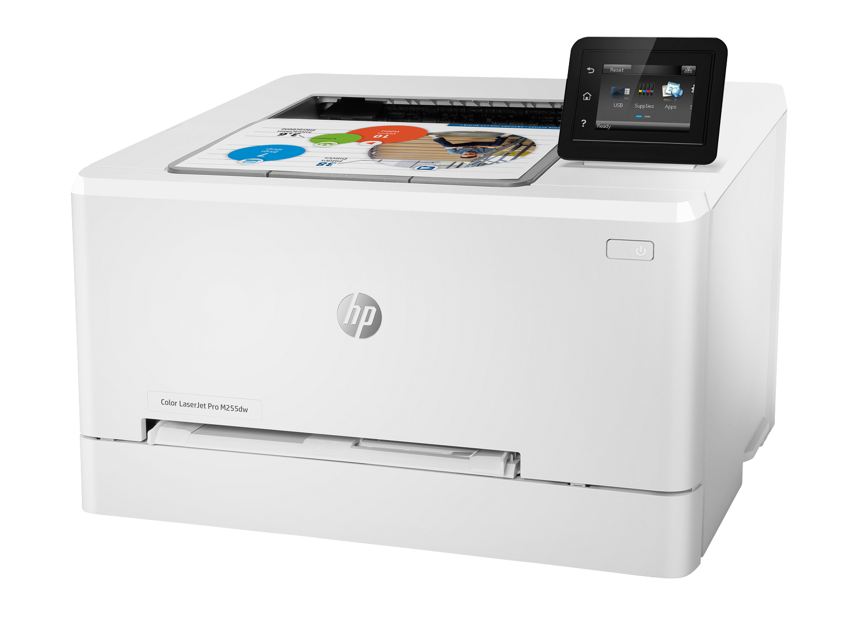 HP Color LaserJet Pro M255dw Wireless Color Laser Printer view 3