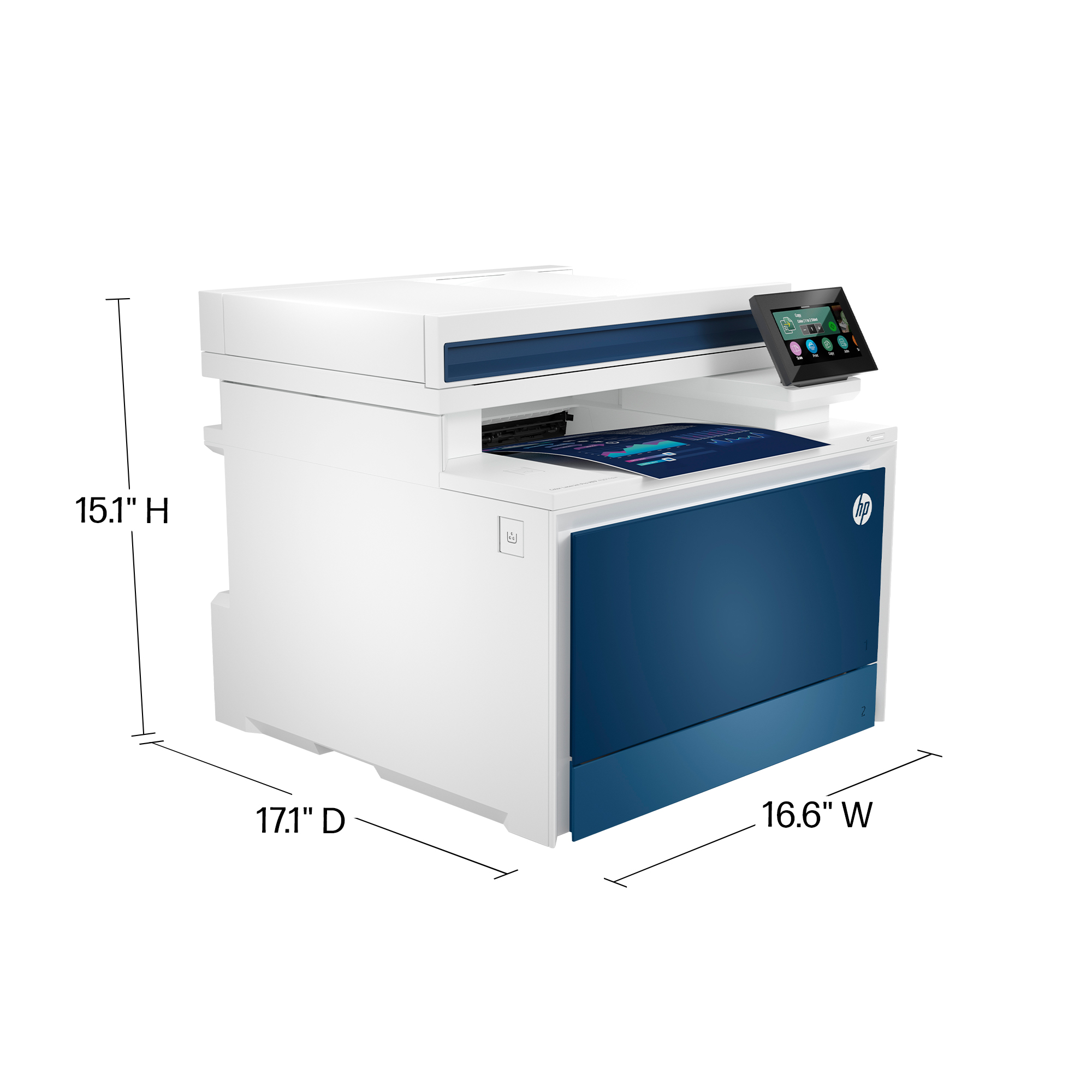 HP Color LaserJet Pro 4301fdw Wireless All-in-One Color Laser Printer view 9
