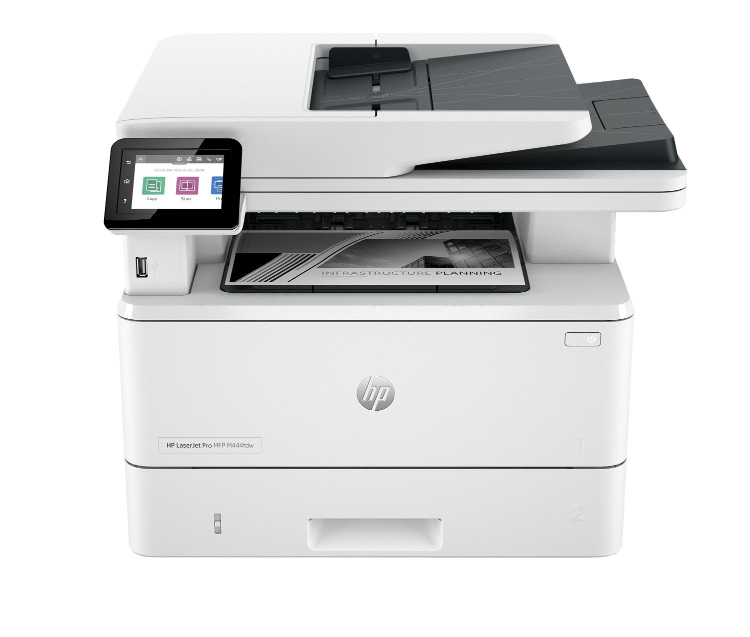 HP LaserJet Pro MFP 4101fdw Wireless Monochrome All-in-One Printer — Refurbished Laser