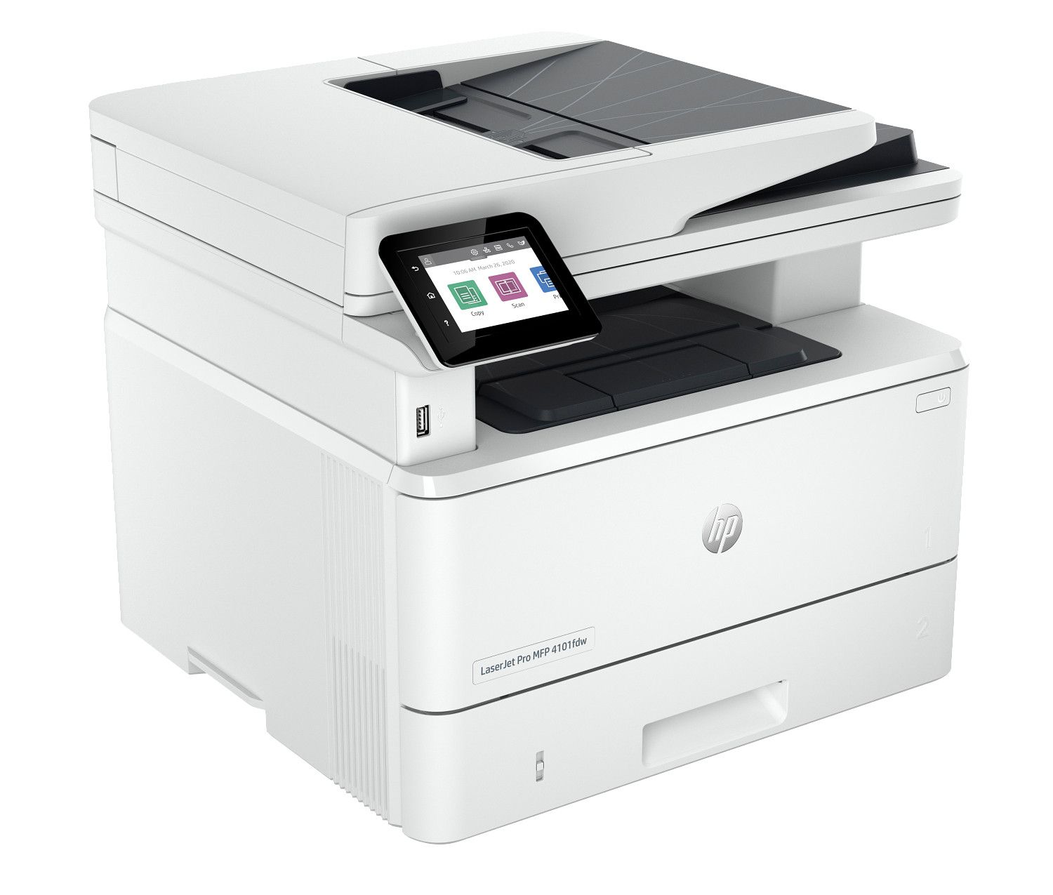 HP LaserJet Pro MFP 4101fdw Wireless Monochrome All-in-One Printer view 3