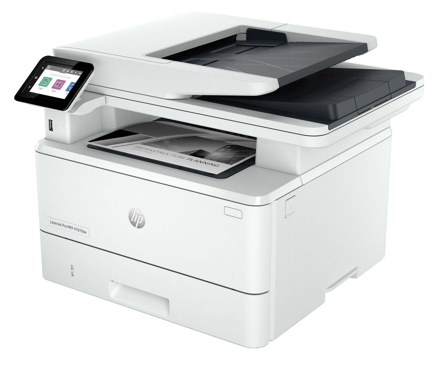 HP LaserJet Pro MFP 4101fdw Wireless Monochrome All-in-One Printer view 2