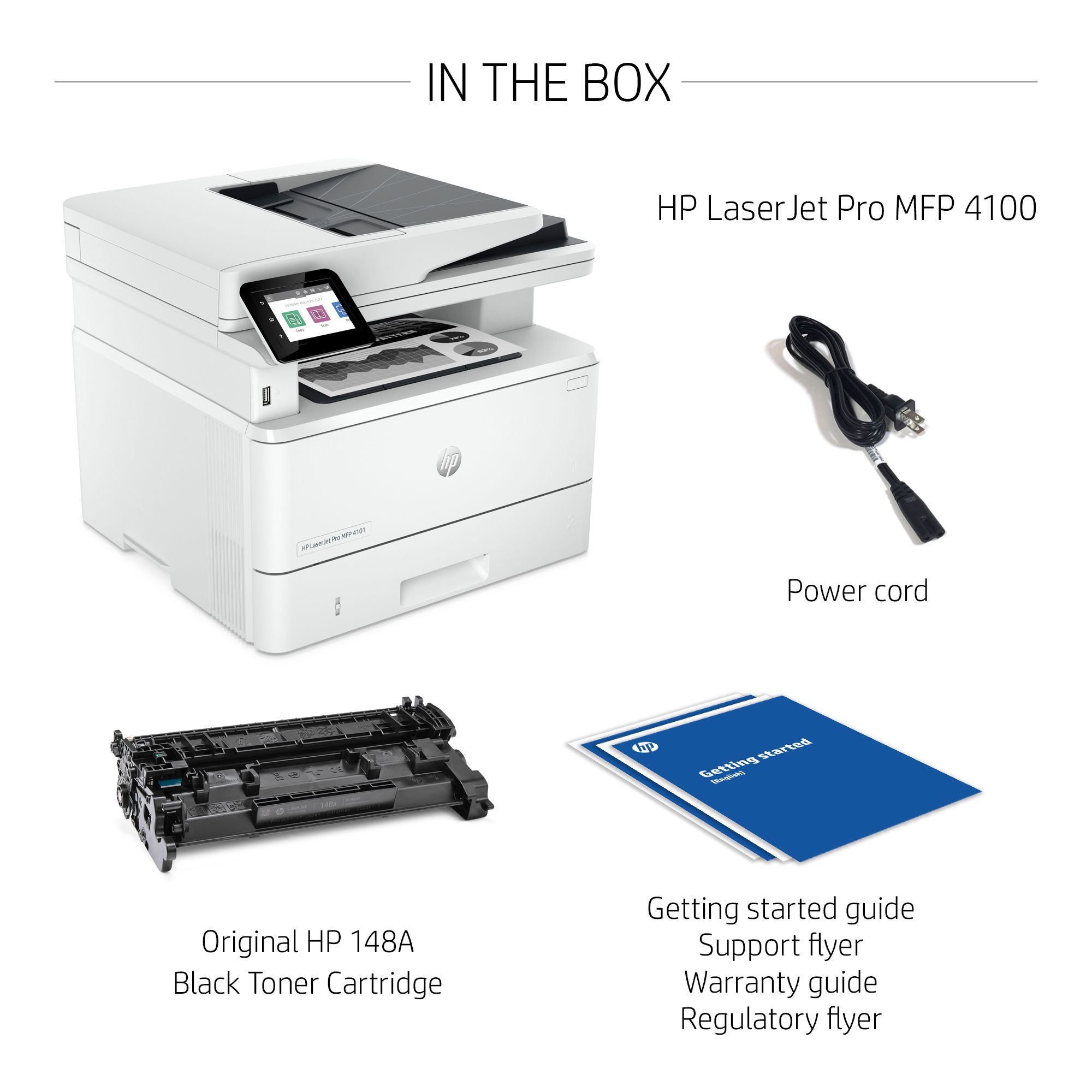 HP LaserJet Pro MFP 4101fdw Wireless Monochrome All-in-One Printer view 7