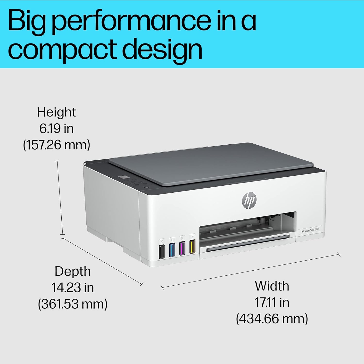 HP Smart Tank 580 Wireless All-in-One Ink Tank Printer view 4