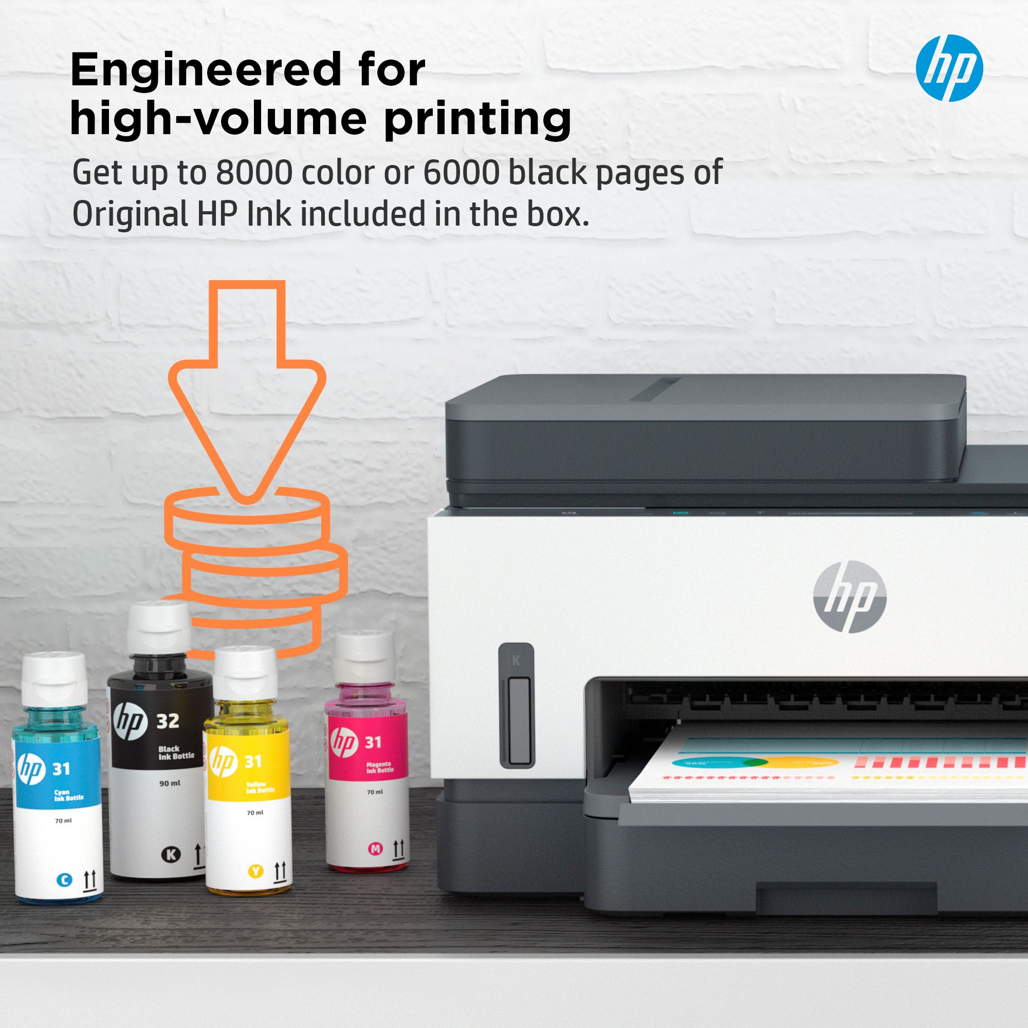 HP Smart Tank 7301 Wireless All-in-One Ink Tank Printer view 8