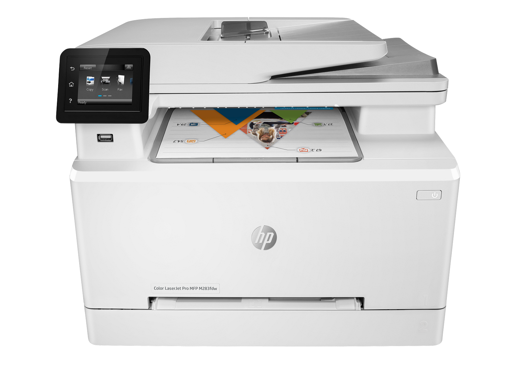 HP Color LaserJet Pro MFP M283fdw Wireless All-in-One Printer — Refurbished Color Laser
