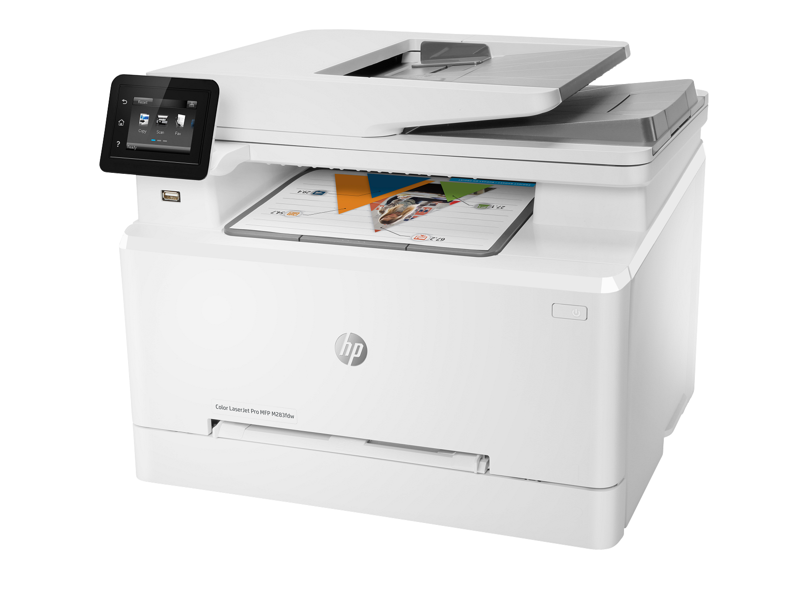 HP Color LaserJet Pro MFP M283fdw Wireless All-in-One Printer view 2