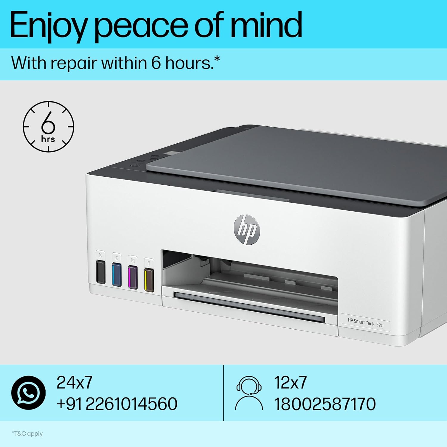 HP Smart Tank 520 Wireless All-in-One Ink Tank Printer view 4