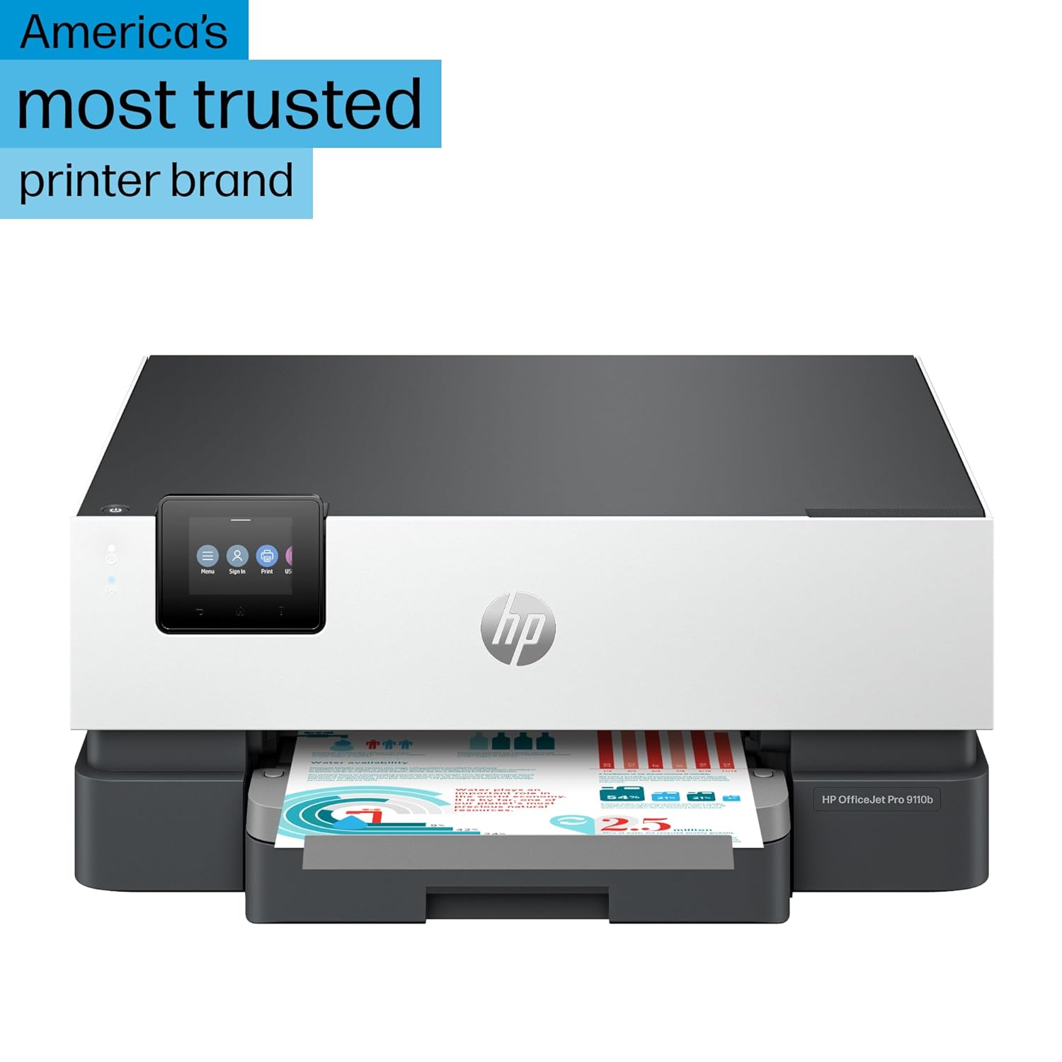 HP OfficeJet Pro 9110b Wireless All-in-One Inkjet Printer view 2
