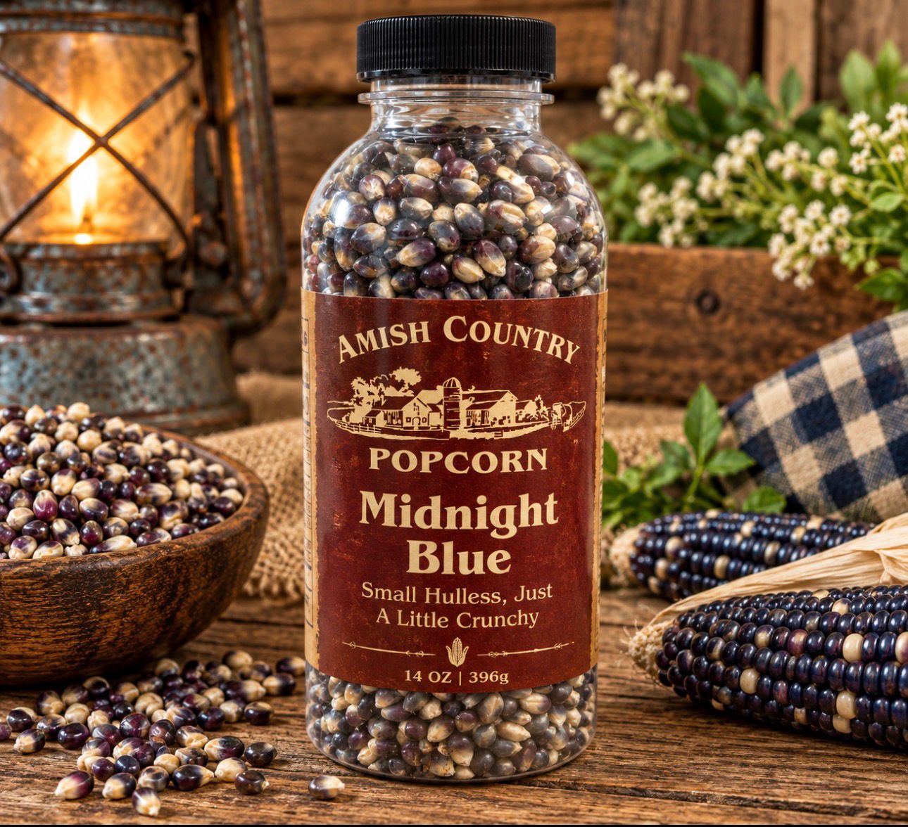 Midnight Blue Amish Country Popcorn