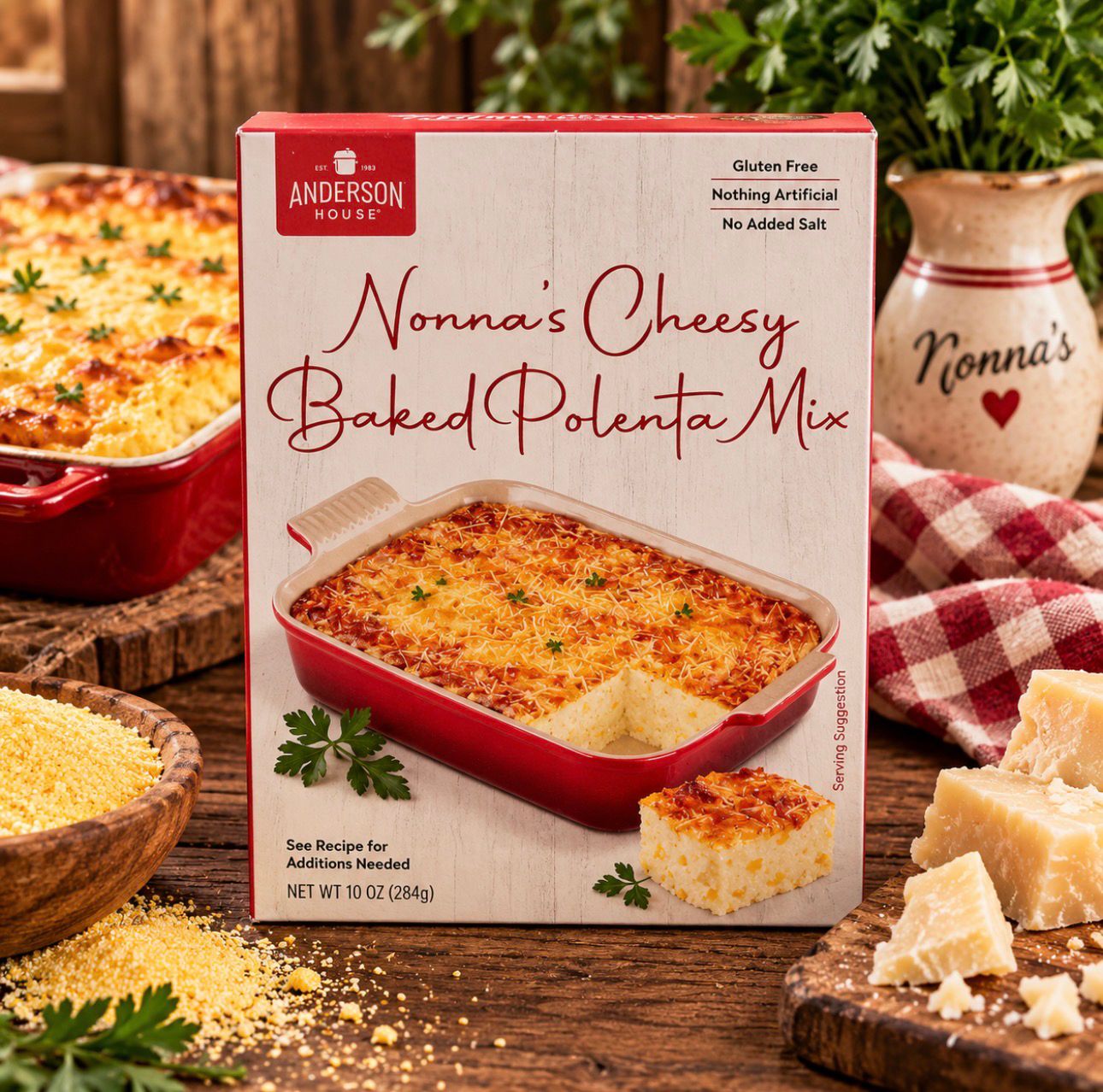 Nonna’s Cheesy Baked Polenta Mix