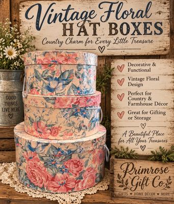 Set Of Hat Boxes