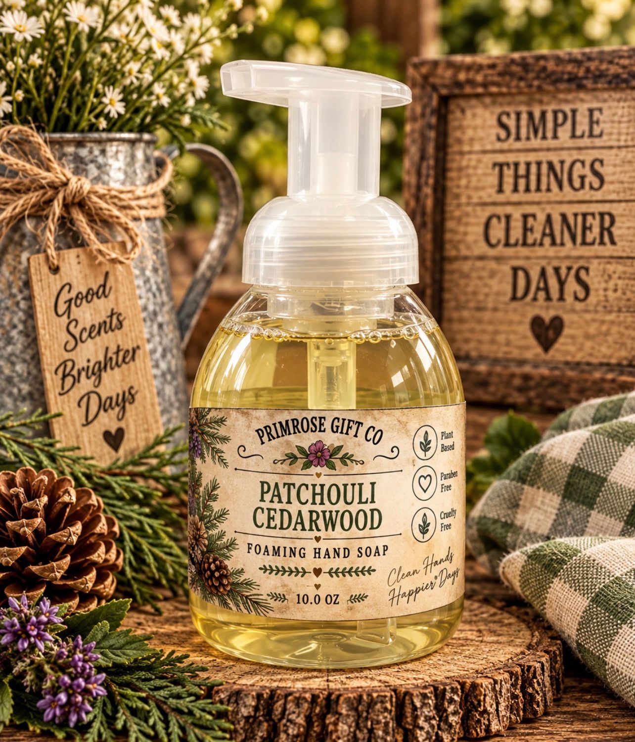 Patchouli Cedarwood Foaming Soap