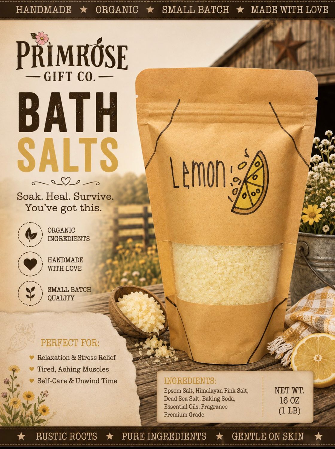 Lemon Bath Salt