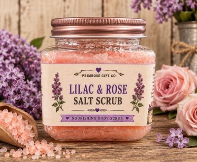 Lilac &amp; Rose Salt Scrub