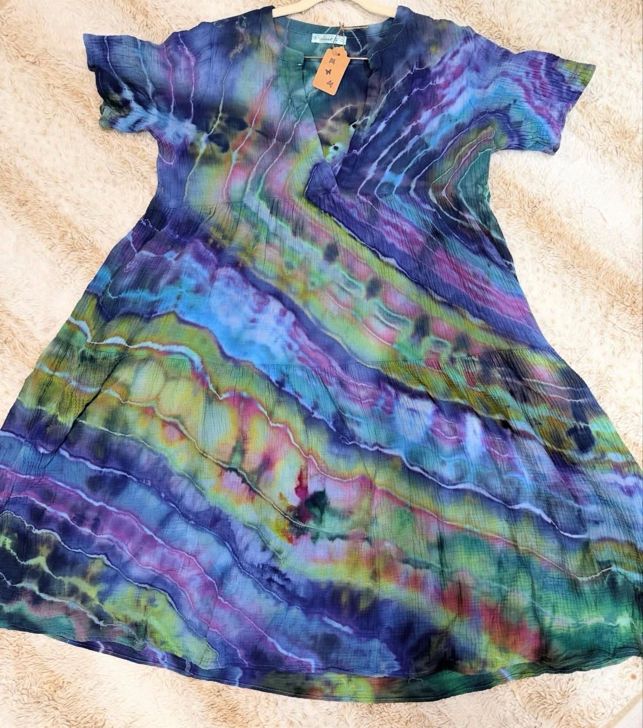 Earth mama dress In Ash Blues Size Medium