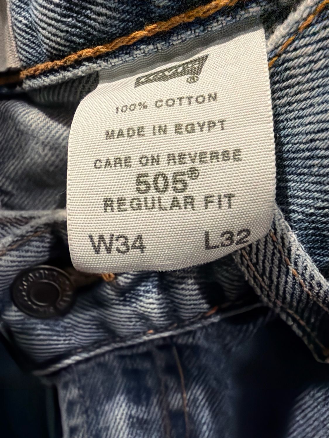 Levi’s 505 Upcycled Jean With Vintage Quilt Ice Dye Side Panel. Collaboration With Button &amp; Trixie