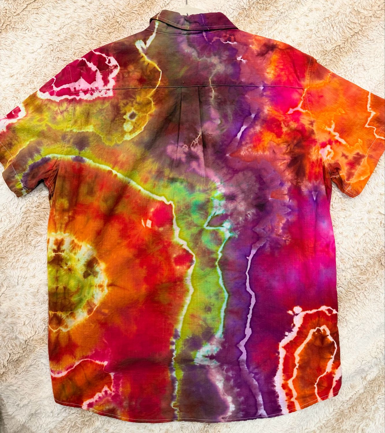 Men’s Linen Shirt. Button Front. Size Large